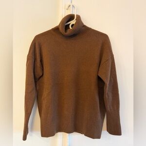 Massimo Dutti Rich Brown Turtleneck Sweater